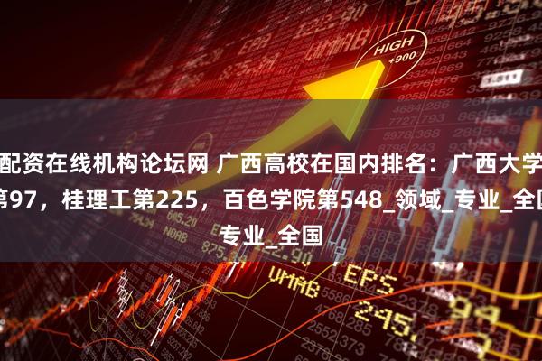 配资在线机构论坛网 广西高校在国内排名：广西大学第97，桂理工第225，百色学院第548_领域_专业_全国